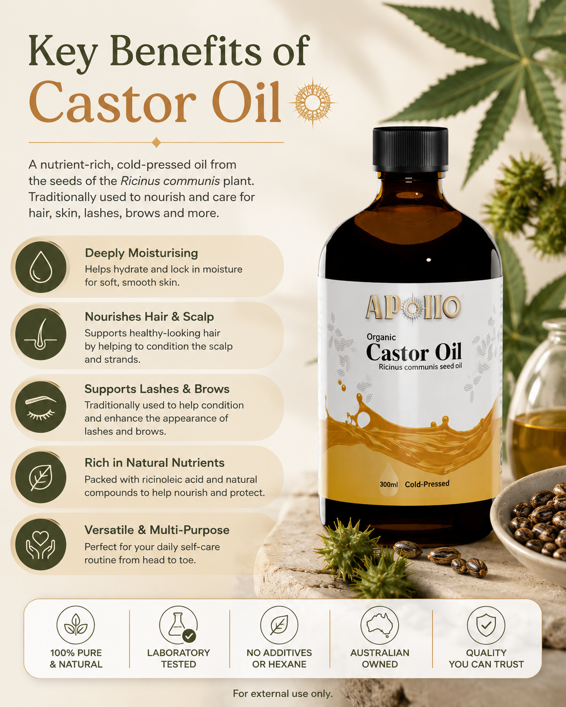 Certified Organic Castor Oil
