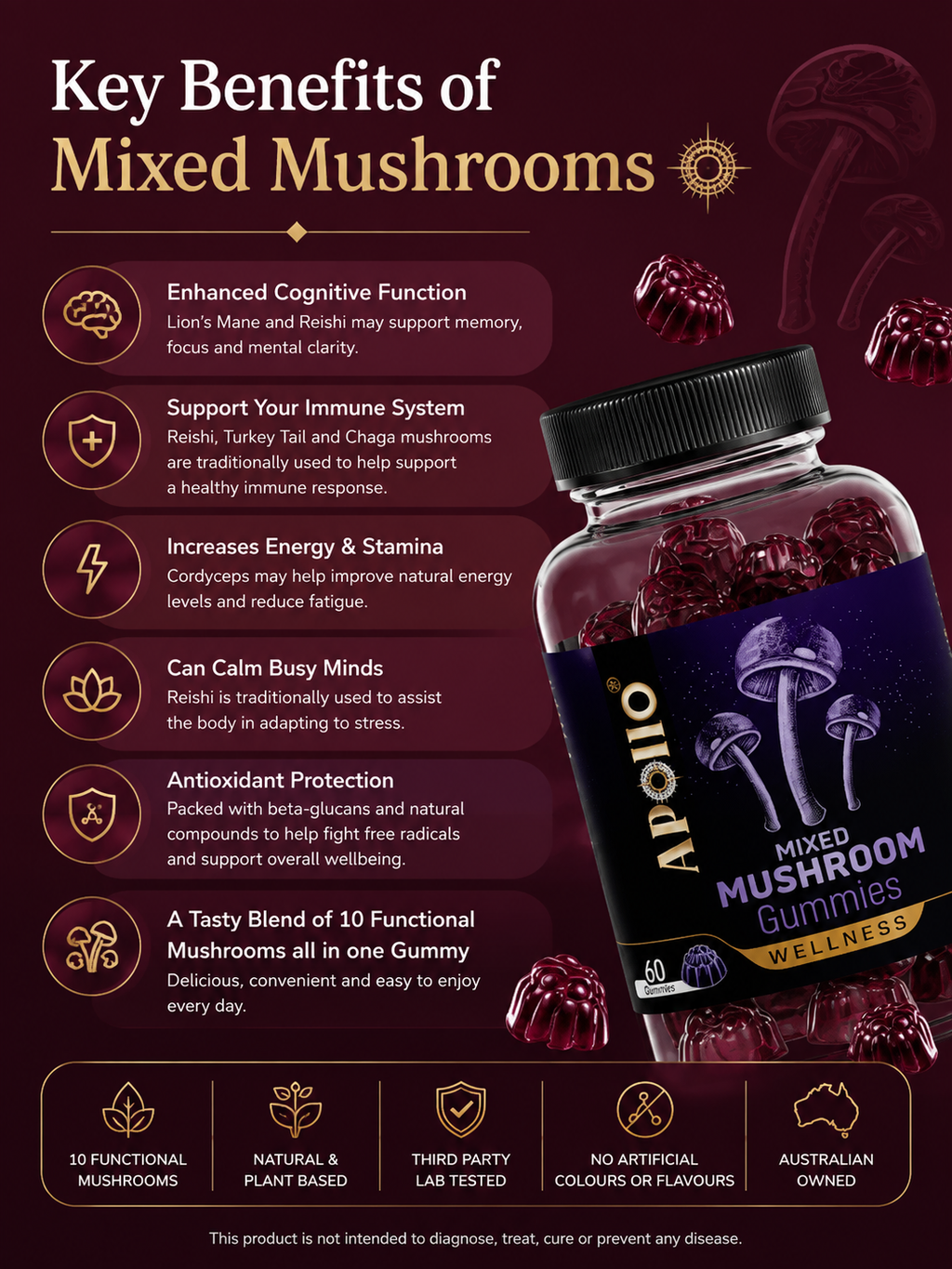 Mixed Mushroom Gummies
