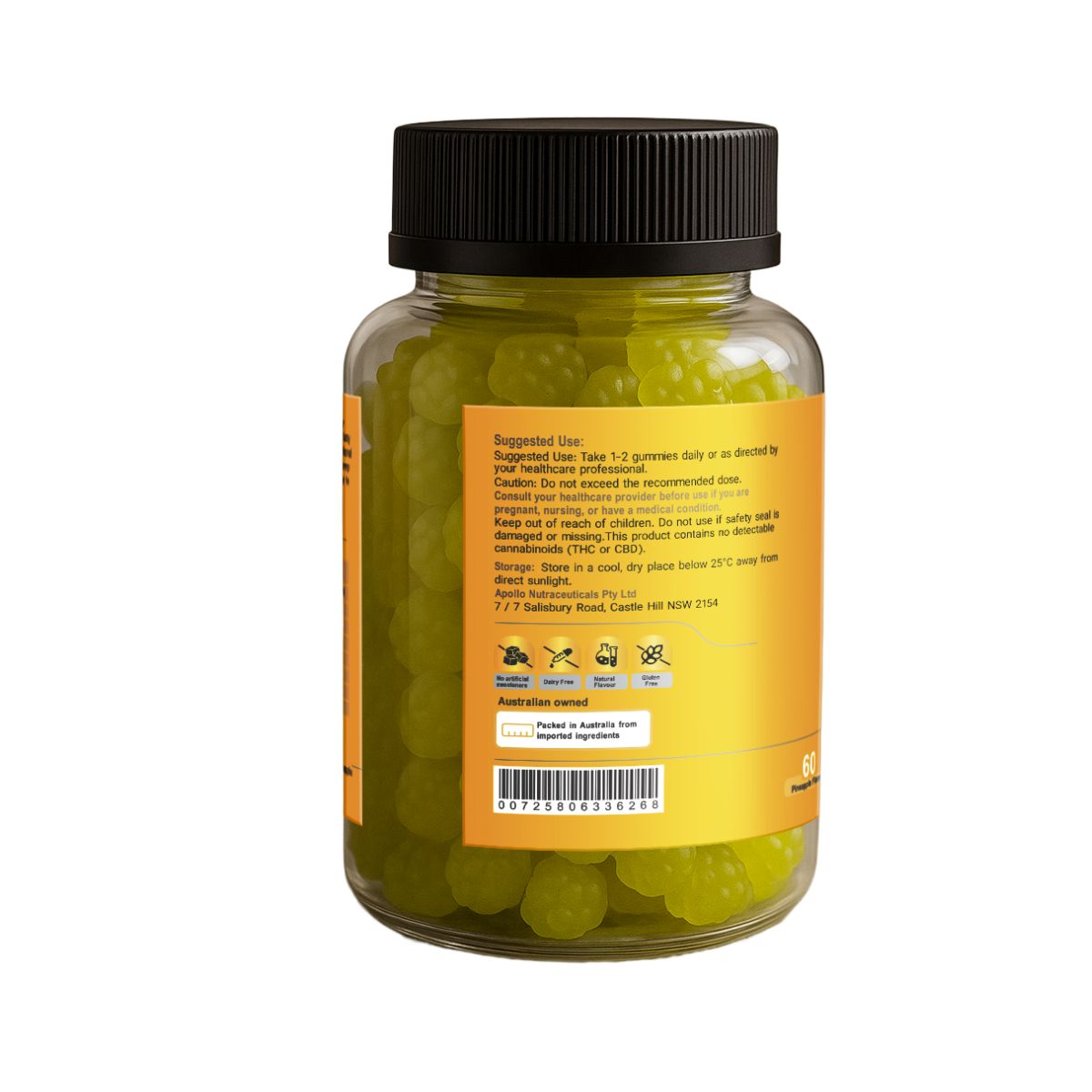 Apollo Hemp Seed Oil Gummies (Pineapple Flavour)