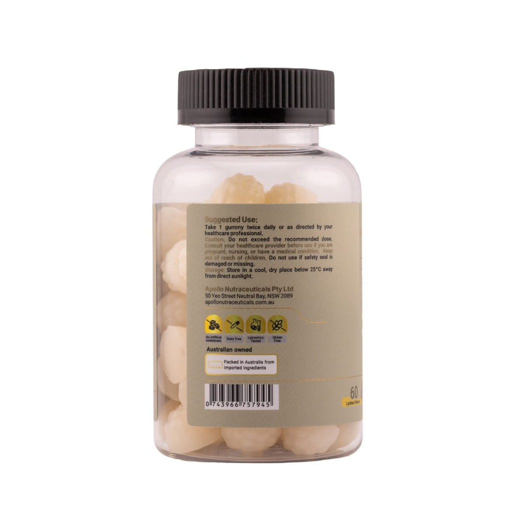 Apollo Lion’s Mane Gummies (Lychee Flavour)