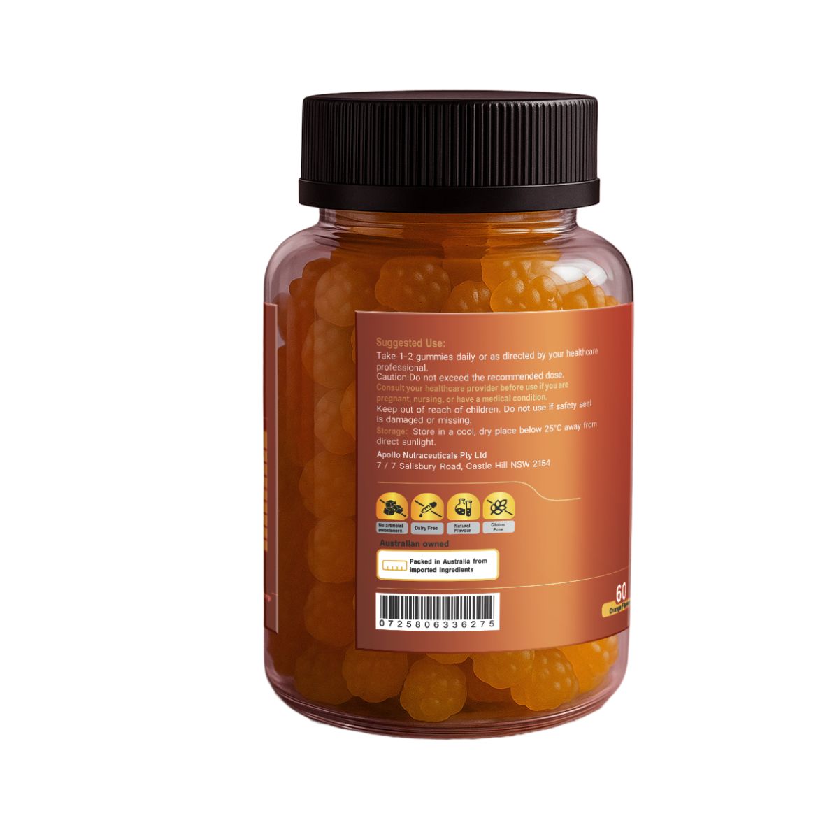 Apollo Maca Root Gummies (Orange Flavour)