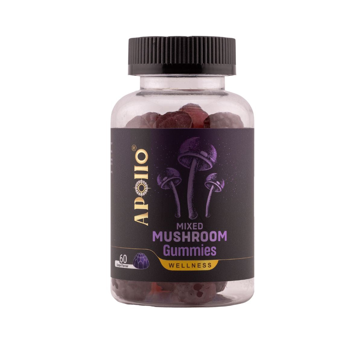 Apollo Mixed Mushroom Gummies (Grape Flavour)