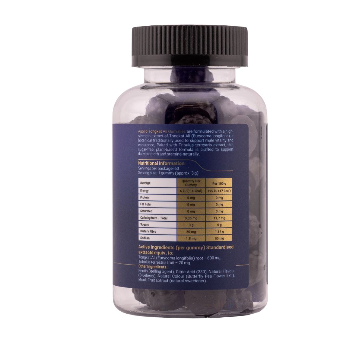 Apollo Tongkat Ali Gummies (Blueberry Flavour)