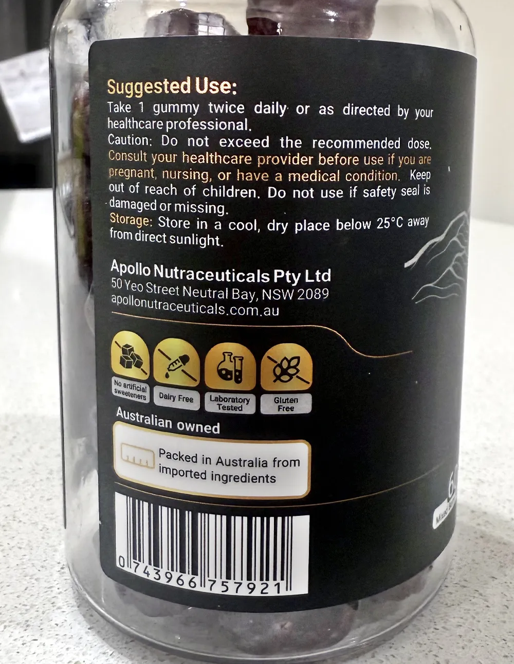 Apollo Shilajit Gummies (Mixed Berry) - Image 3