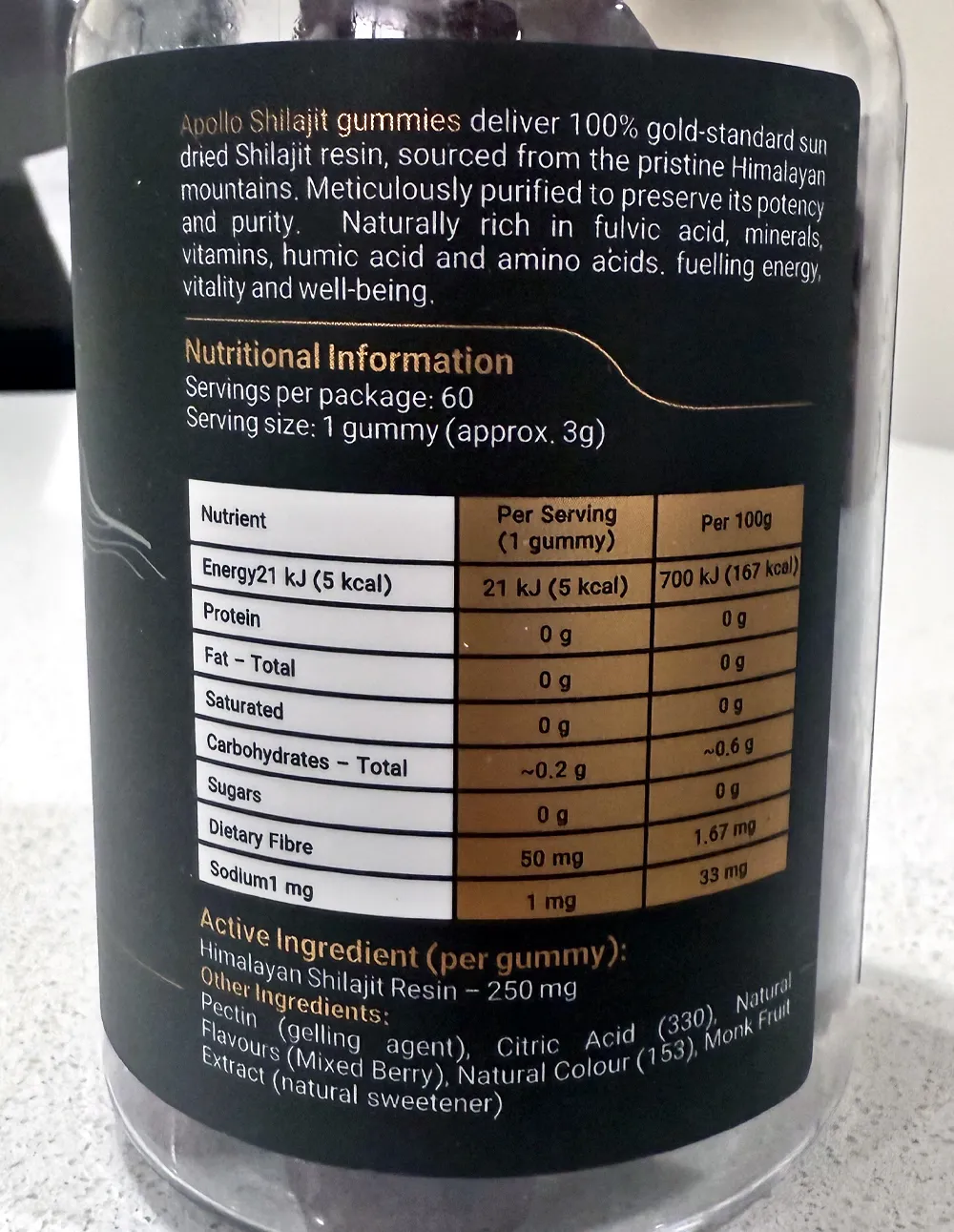 Apollo Shilajit Gummies (Mixed Berry) - Image 2