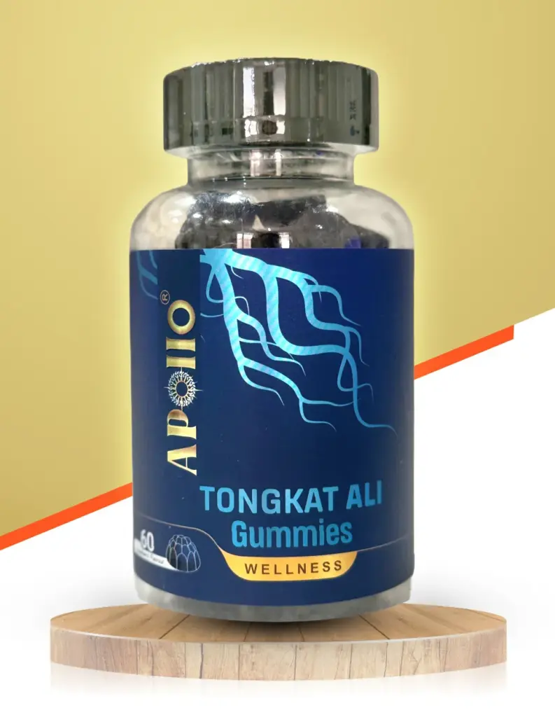 Apollo Tongkat Ali Gummies Blueberry Flavour Bottle Brisbane