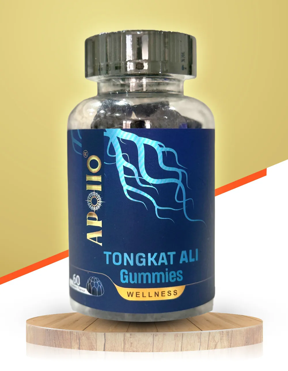 Apollo Tongkat Ali Gummies Blueberry Flavour Bottle Brisbane